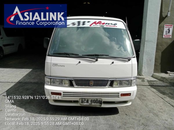 2015 NISSAN URVAN MANUAL VAN DIESEL (ASIALINK)