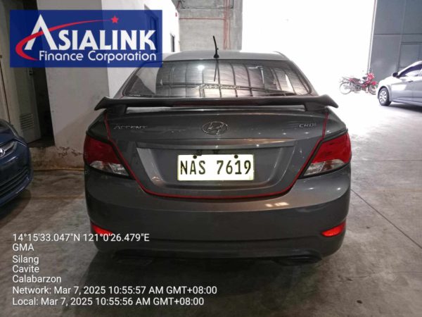 2017 HYUNDAI ACCENT CRDI DIESEL TOWED (ASIALINK) - Image 4