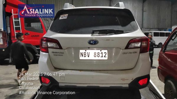 2016 SUBARU OUTBACK 2.5S MATIC TOWED/NO KEY (ASIALINK) - Image 4
