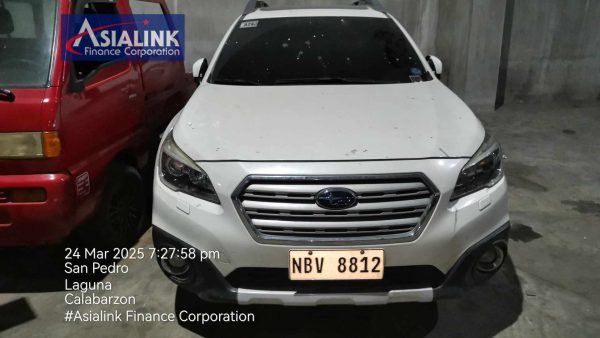 2016 SUBARU OUTBACK 2.5S MATIC TOWED/NO KEY (ASIALINK)