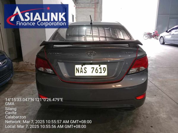 2017 HYUNDAI ACCENT CRDI DIESEL TOWED/DEFECTIVE TRANSMISSION (ASIALINK) - Image 3