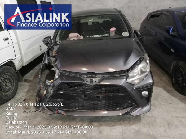 2022 TOYOTA WIGO 1.0G HATCHBACK TOWED/NOT RUNNING/WITH HISTORY OF ACCIDENT (ASIALINK)
