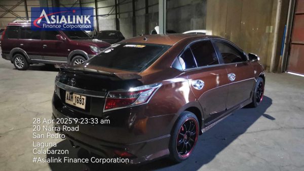 2014 TOYOTA VIOS 1.3E SEDAN AT GAS TOWED/NO KEY (ASIALINK) - Image 4