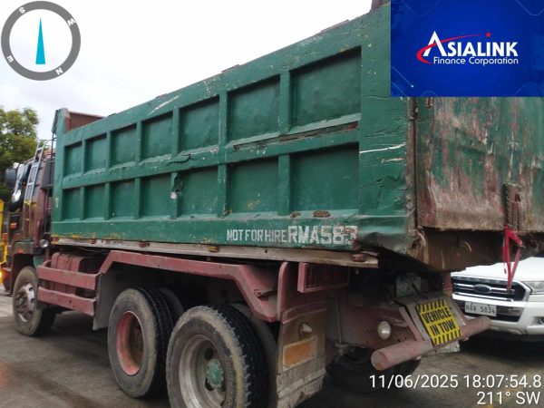 1990 ISUZU CXZ19J DUMP TRUCK 10PD1 TOWED/NOT RUNNING (ASIALINK) - Image 3