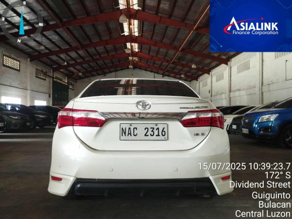2017 TOYOTA COROLLA ALTIS 1 SEDAN GAS MATIC (ASIALINK) - Image 2